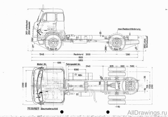 Steyr 780 (1962) truck drawings (figures)